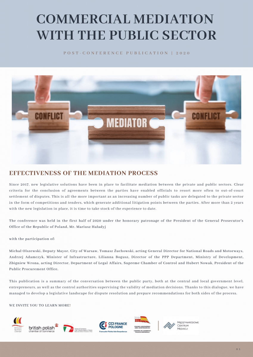 Commercial Mediation with the Public Sector