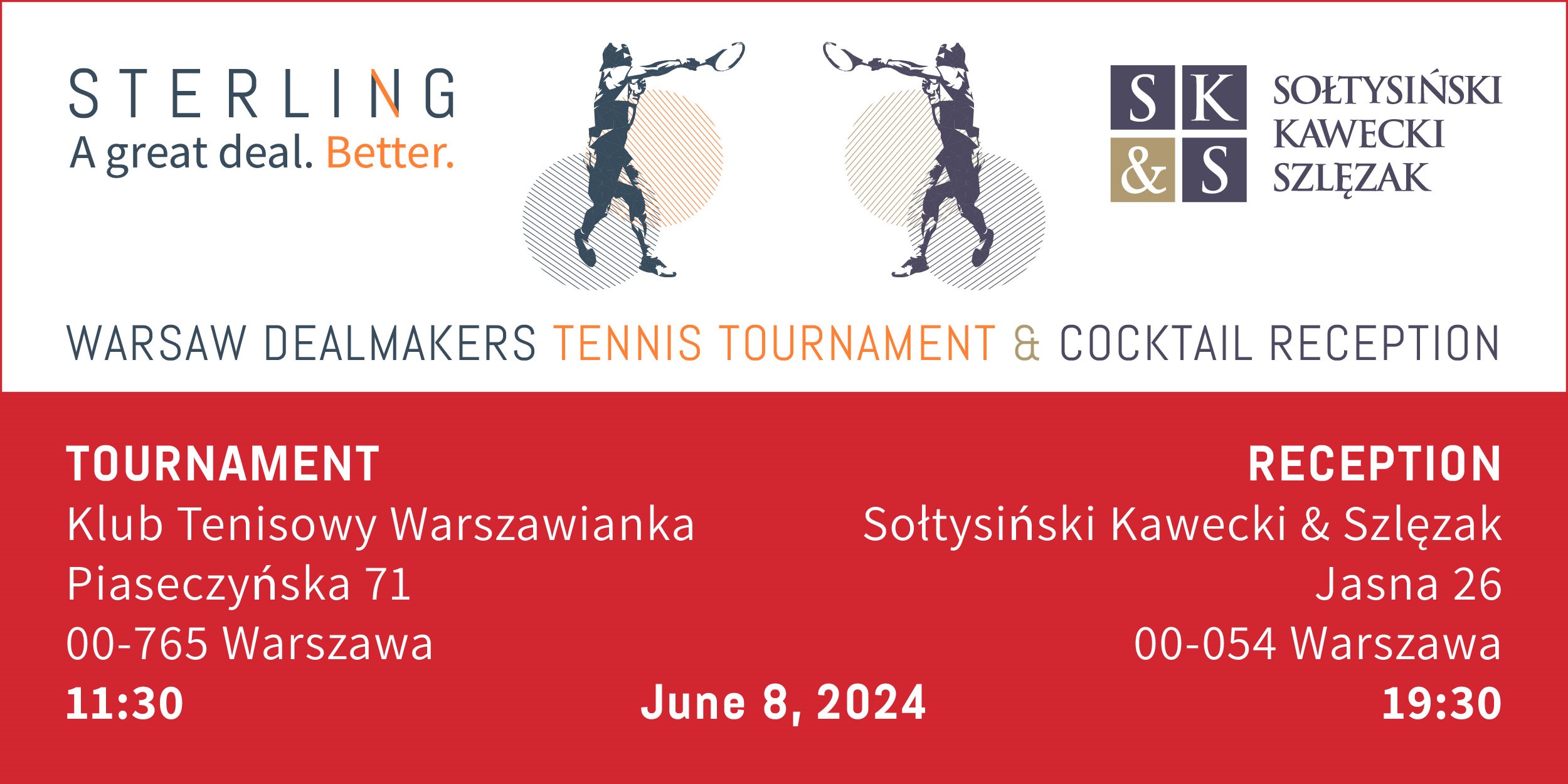 Sołtysiński Kawecki & Szlęzak and Sterling Technology Warsaw Dealmakers | Tennis Tournament | WARSAW
