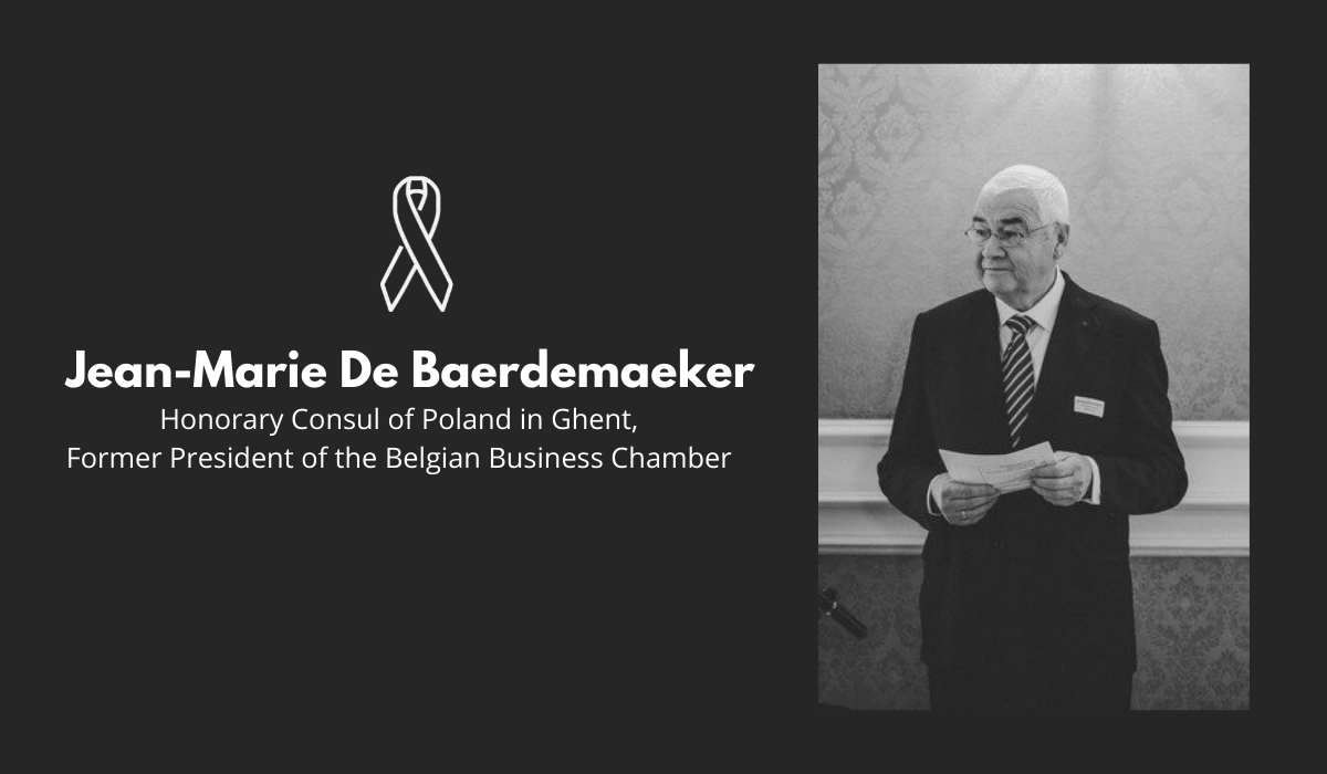 Farewell to Mr. Jean-Marie De Baerdemaeker
