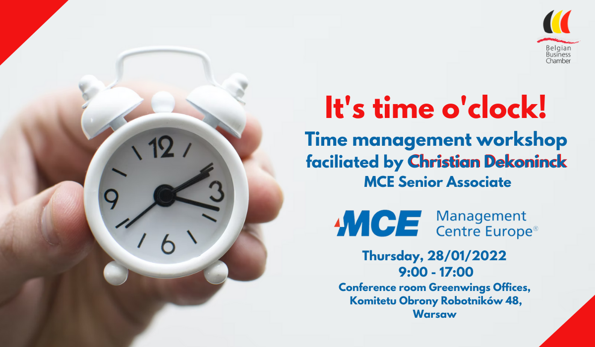 It’s time O’clock! Time Management Workshop with MCE