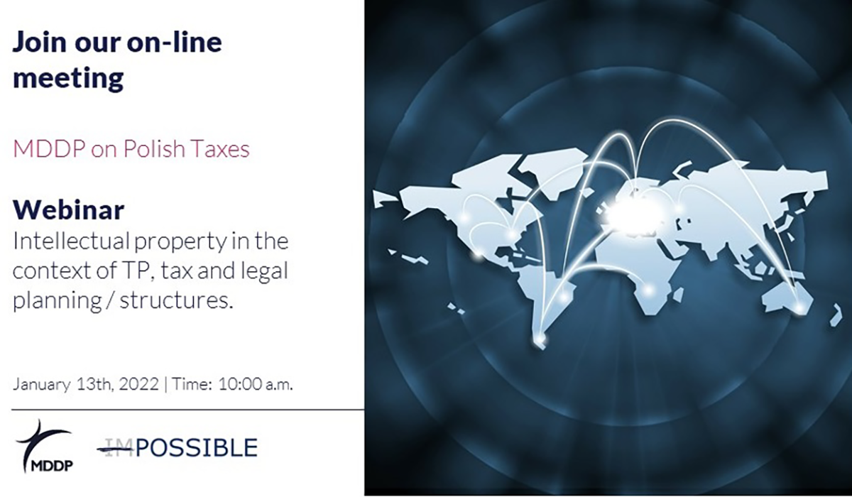 Intellectual property in the context of TP, tax and legal planing / structures