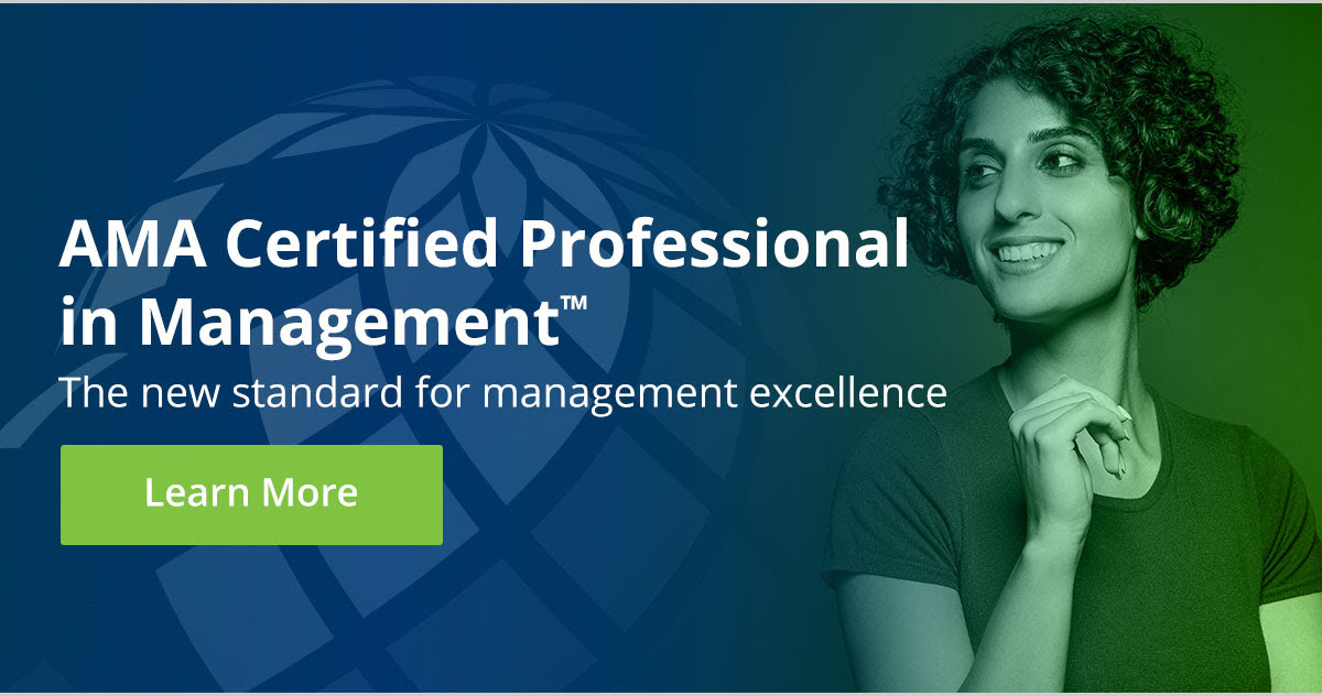 AMA certified professional in management™