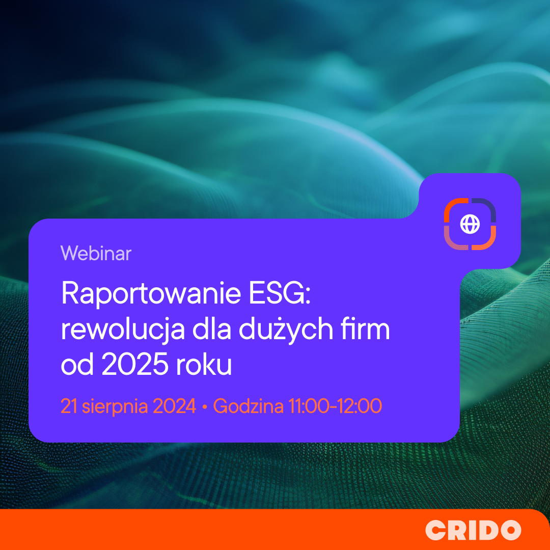 ESG Reporting – A Revolution for Companies Starting in 2025 I CRIDO I Webinar