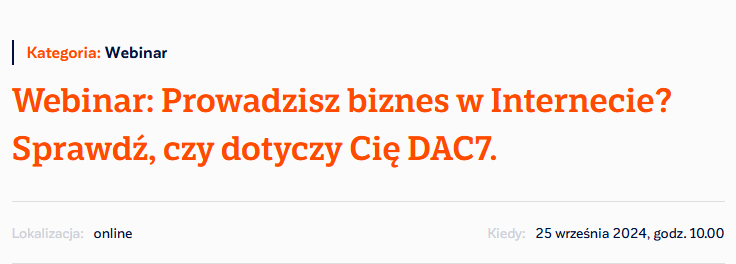 Do you run an online business? Check if DAC7 applies to you I CRIDO I Warsaw