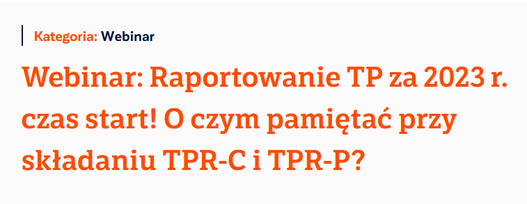 TP Reporting for 2023 is starting! What to keep in mind when submitting TPR-C and TPR-P? I CRIDO I Webinar