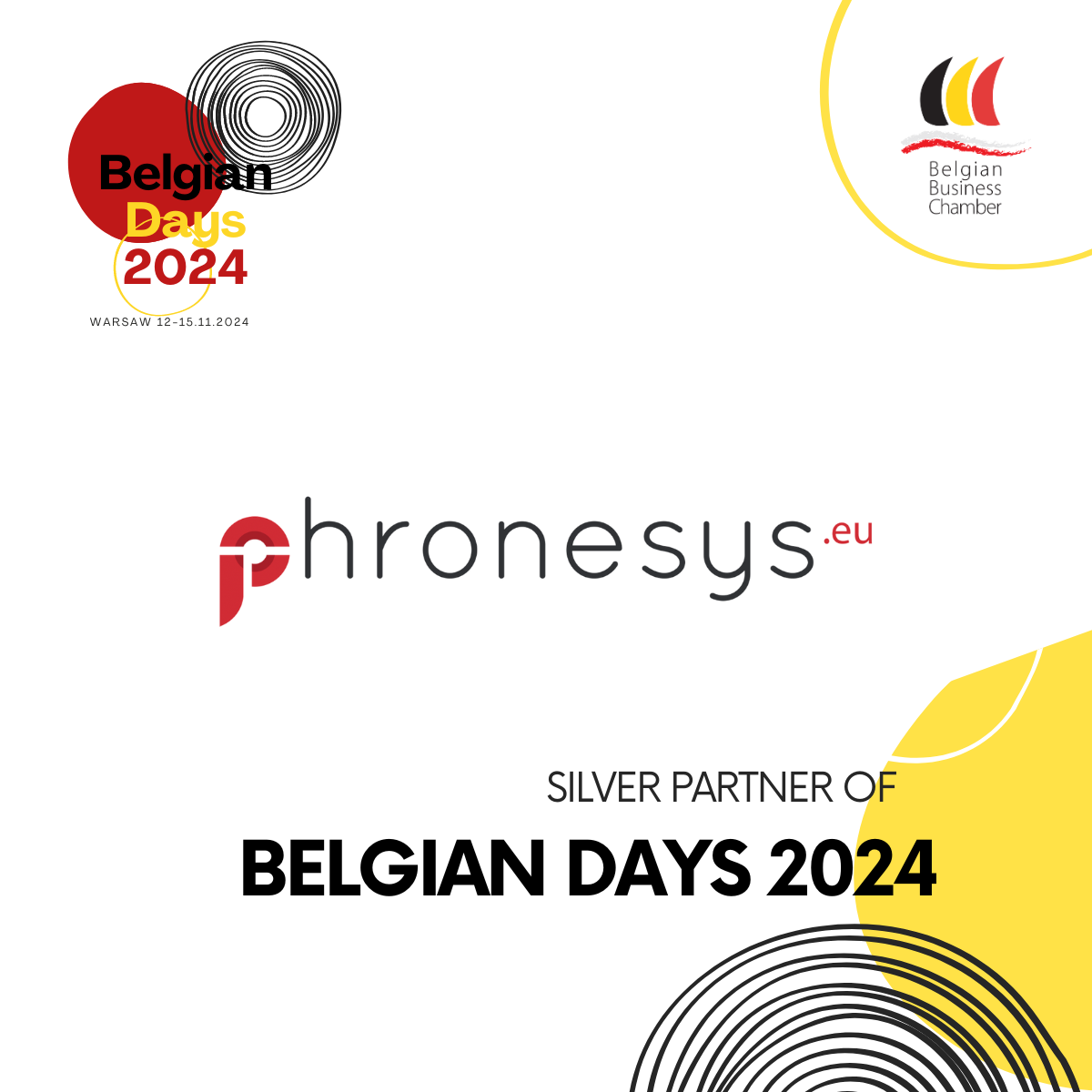 Belgian Days 2024 Silver Partner - Phronesys