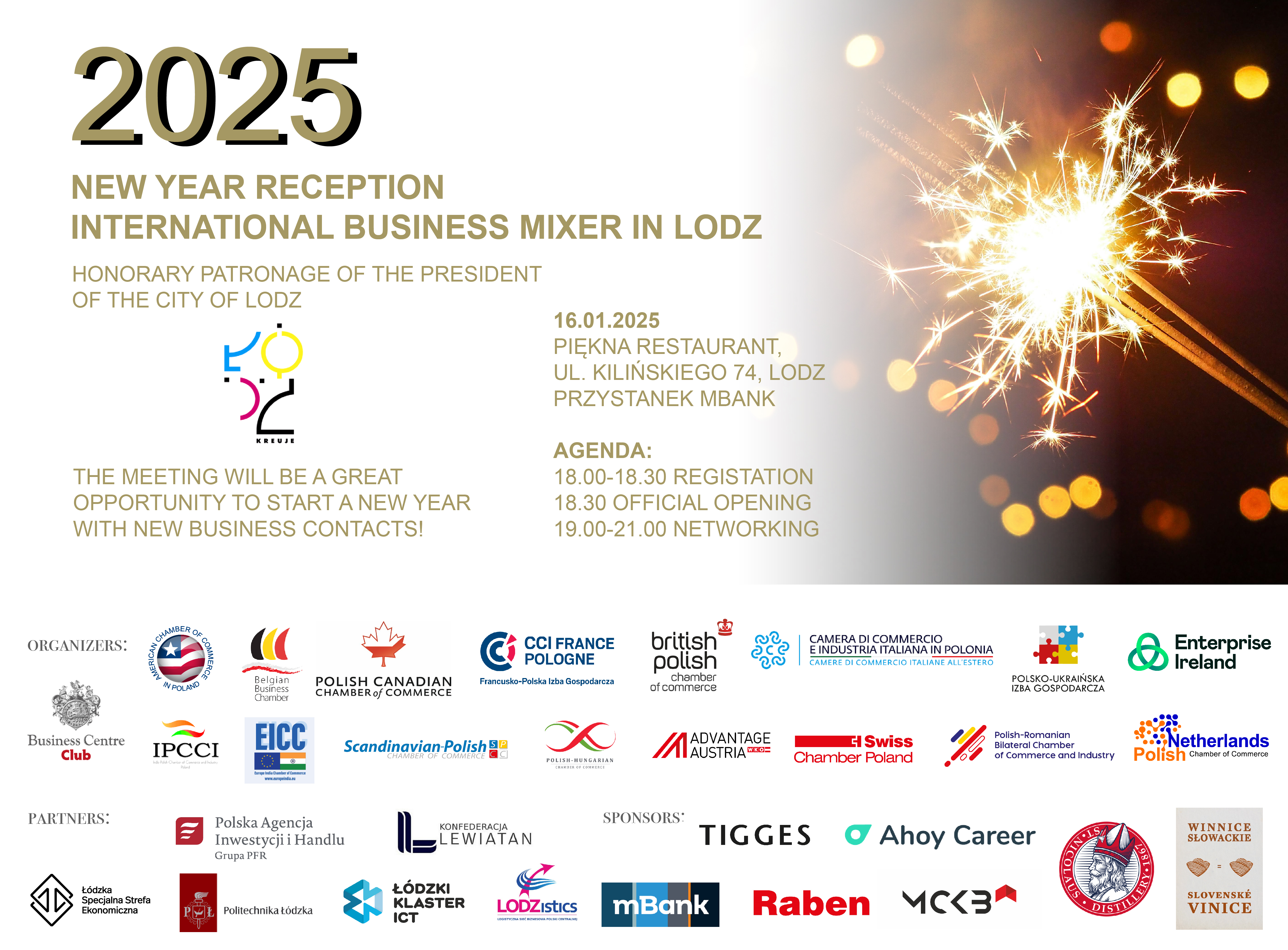 2025 New Year Reception - International Business Mixer in Łódź