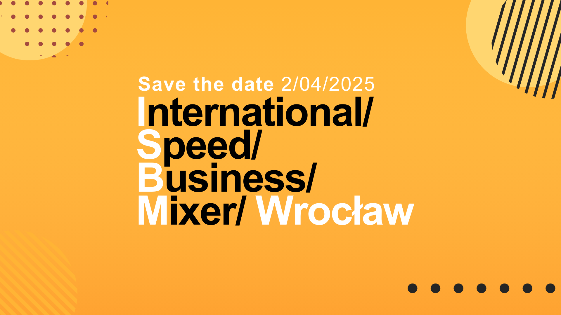 International Speed Business Mixer | Wrocław