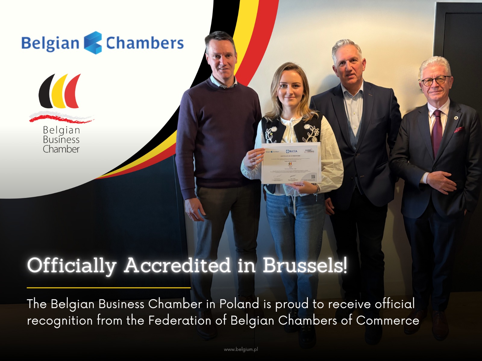 Belgian Business Chamber Officially Receives Prestigious Belgian Chambers Accreditation for 2025–2027