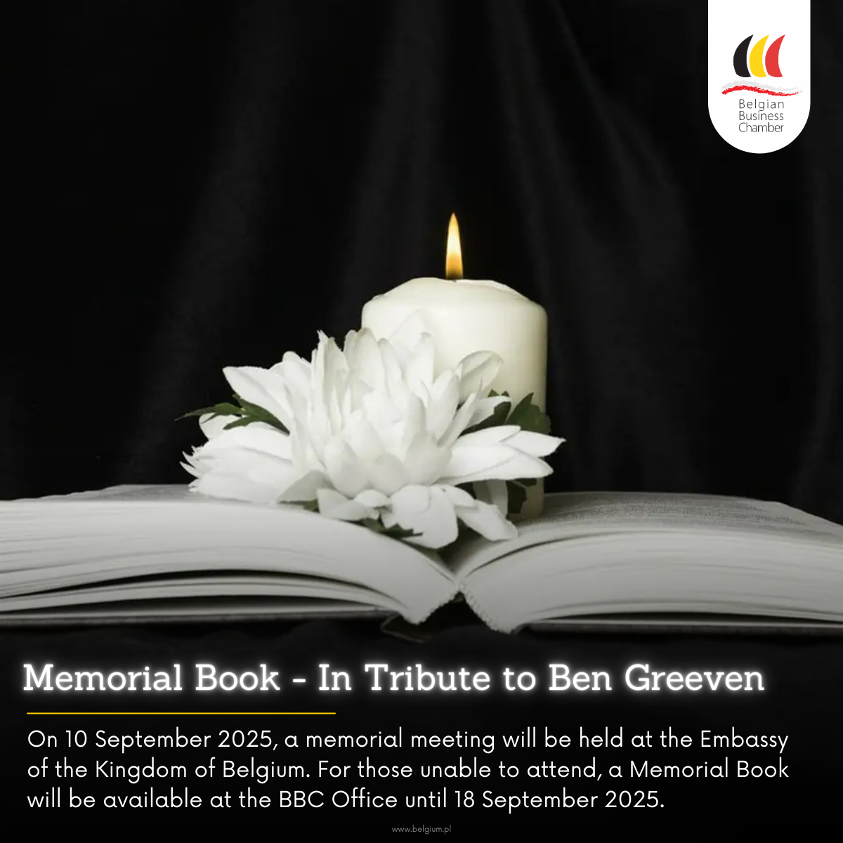 Memorial for Ben Greeven - Book of Condolences