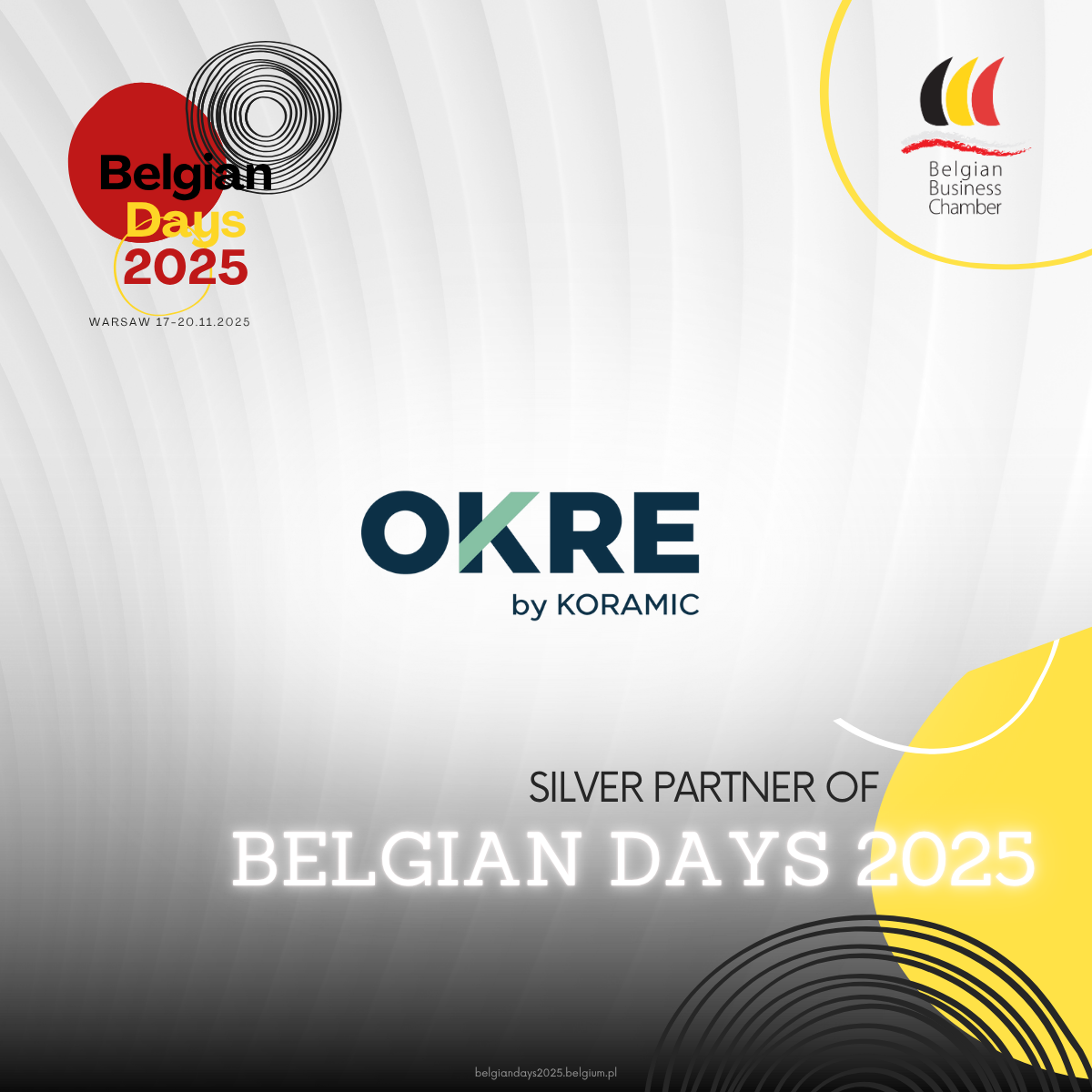 Belgian Days 2025 Silver Partner - OKRE by Koramic