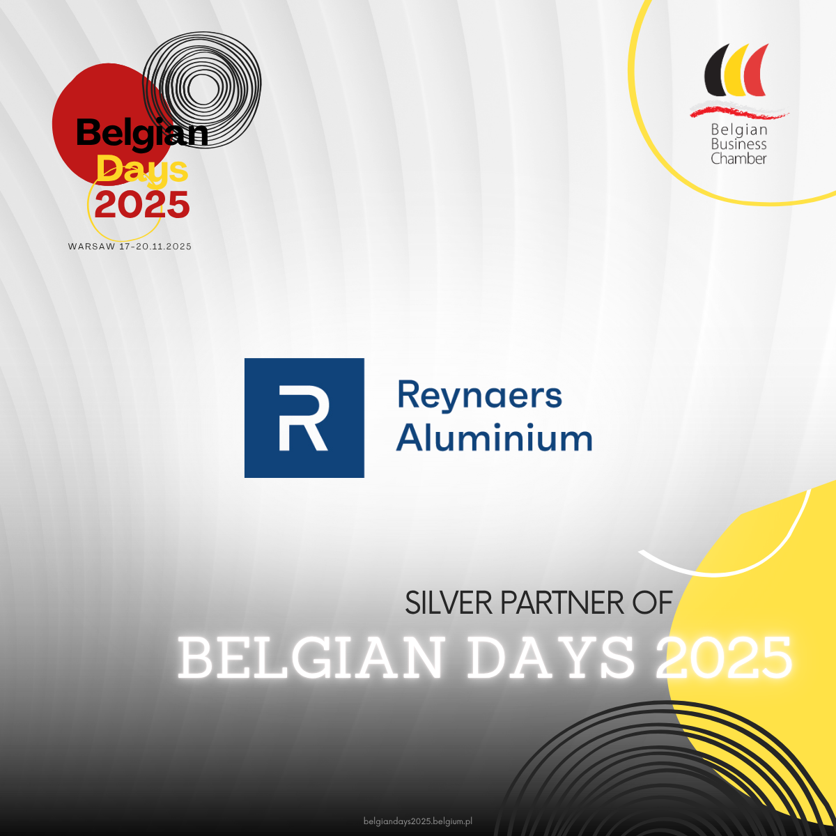 Belgian Days 2025 Silver Partner - Reynaers Aluminium