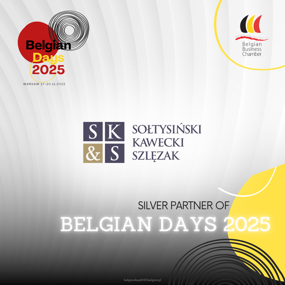 Belgian Days 2025 Silver Partner - SK&S (Sołtysiński, Kawecki & Szlęzak Legal Advisors)