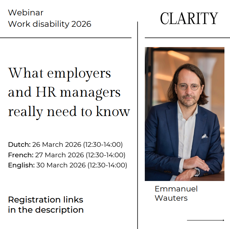 Webinar: Belgian Rules on the Reintegration of Workers on Sick Leave | Clarity Legal