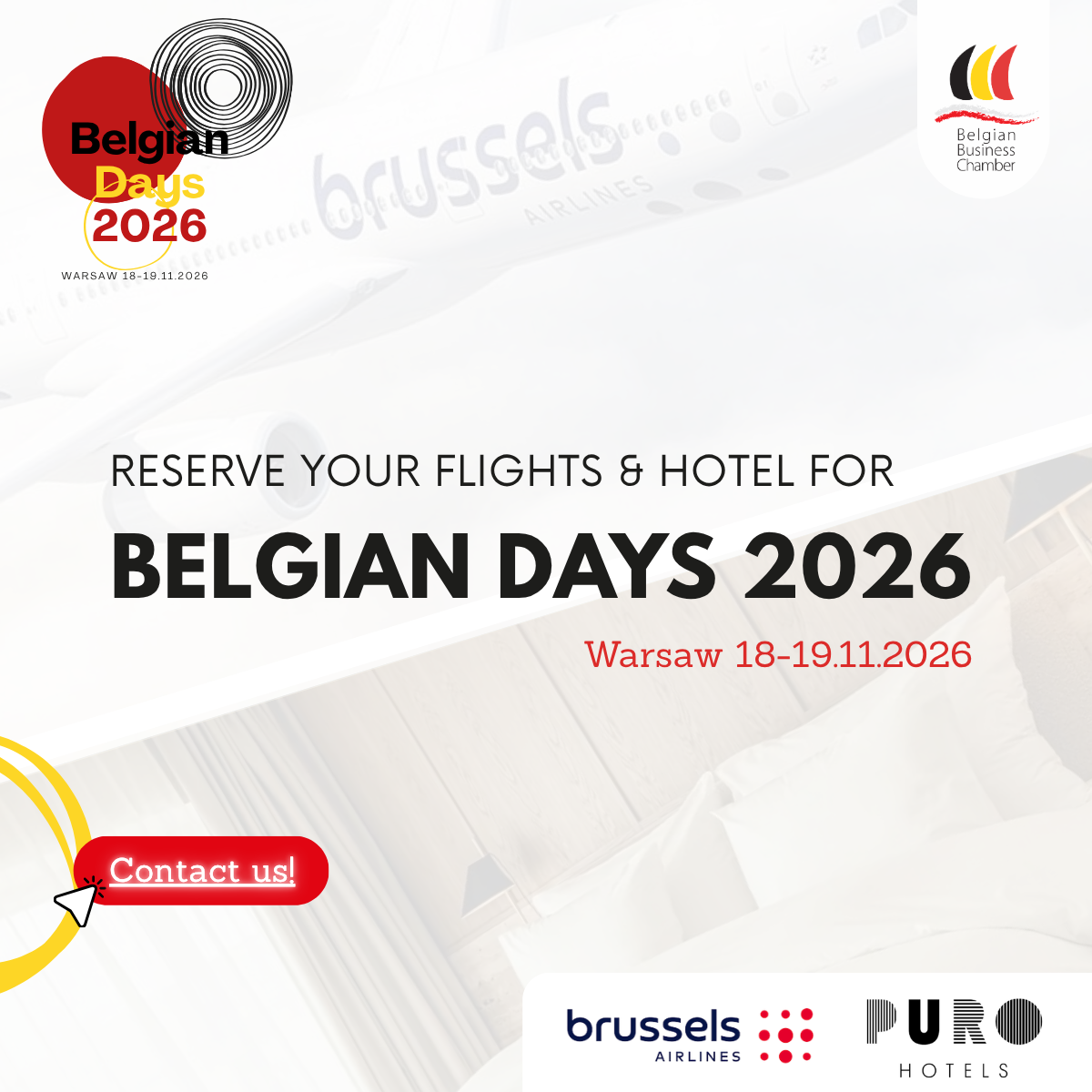 Book Your Flights and Hotel for Belgian Days 2026!