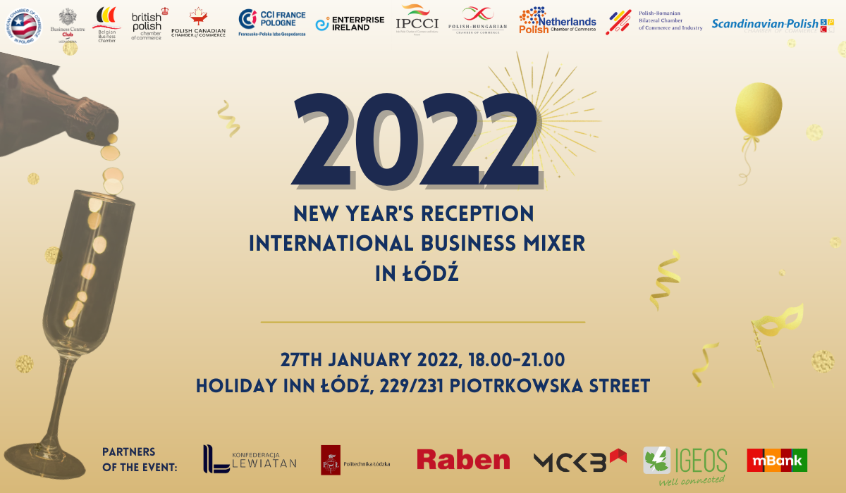 2022 New Year's Reception: International Business Mixer in Łódź