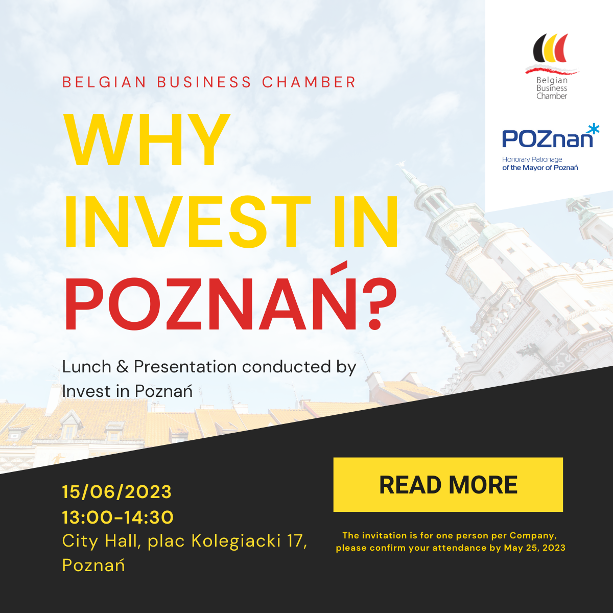 Lunch & Presentation Invest in Poznan