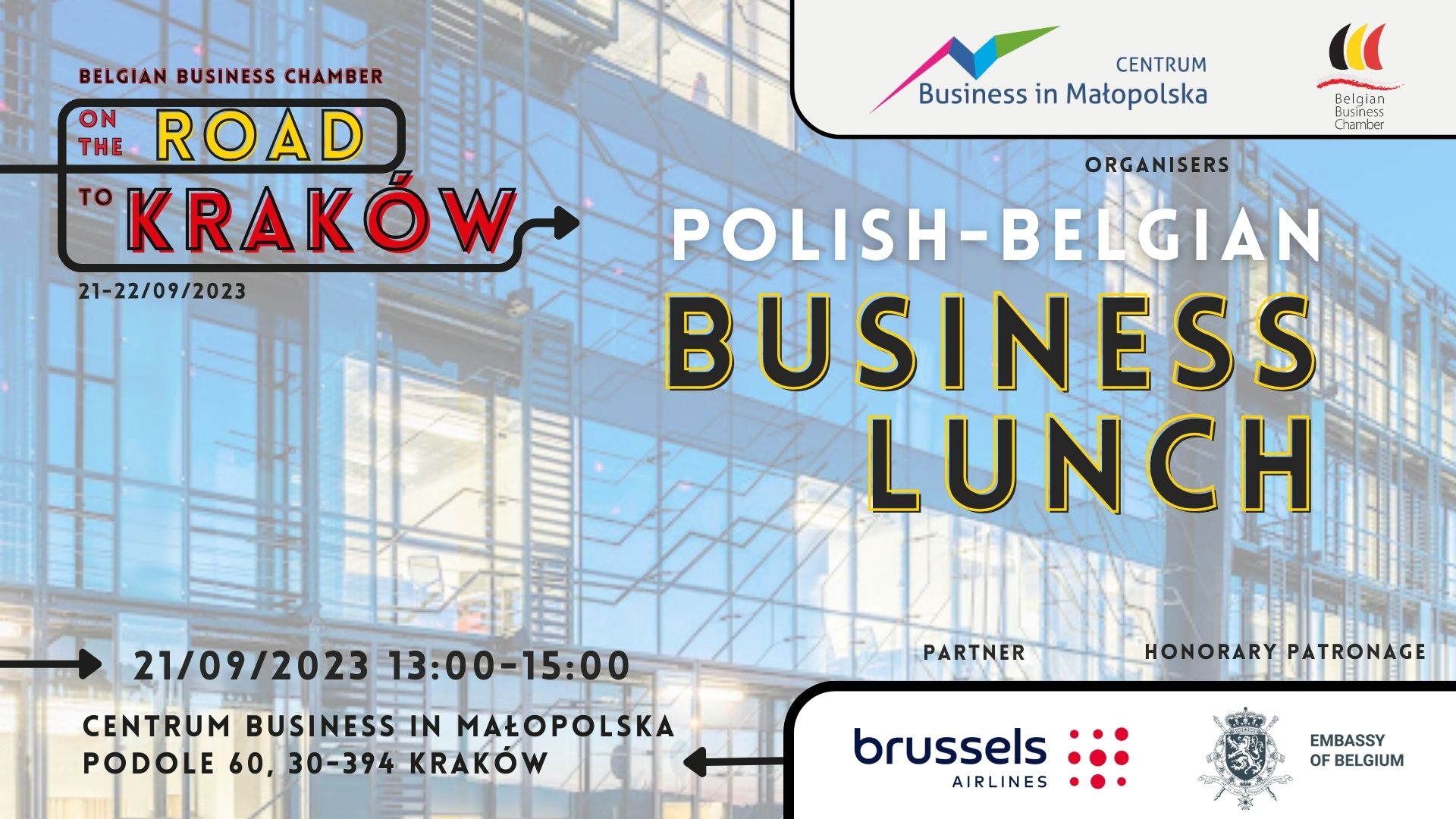 Join us for a business lunch in Kraków with Business in Małopolska!