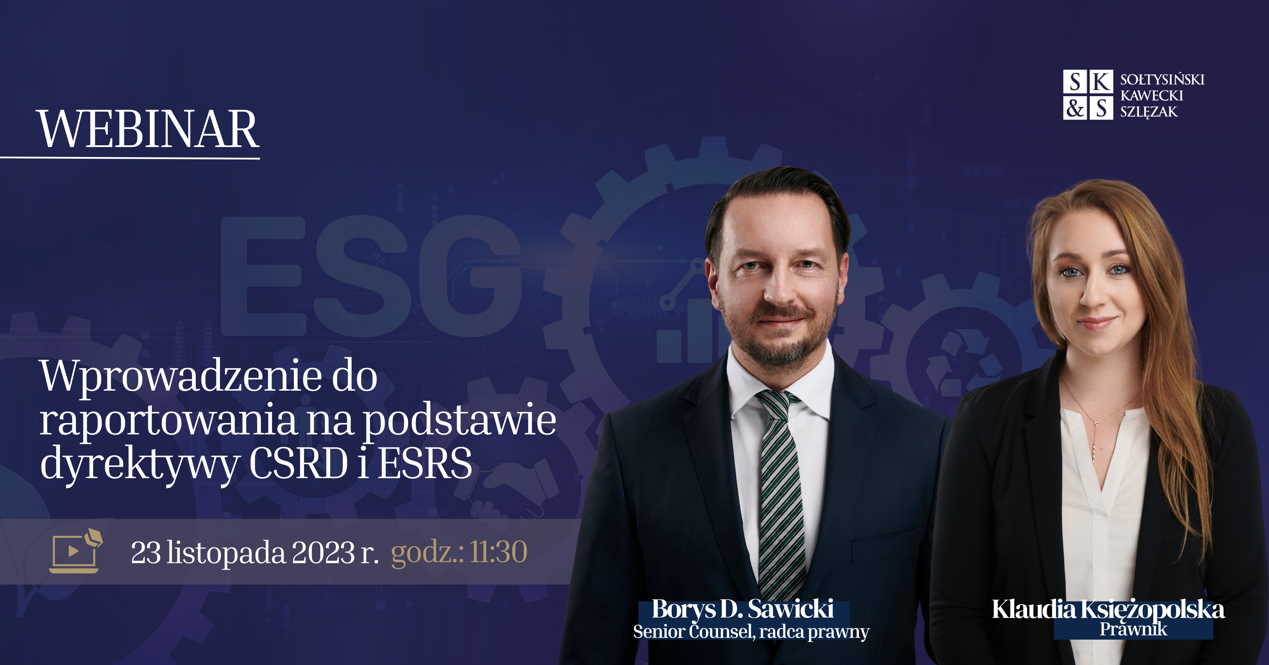 Join the next webinar by Sołtysiński Kawecki & Szlęzak!